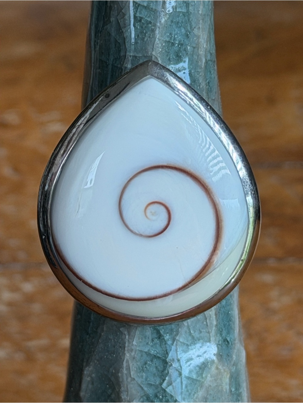 Sterling Shiva Shell Ring